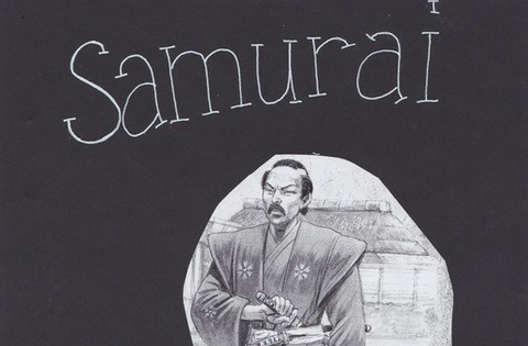 Titelblatt Portfolio zum Thema Samurai ©PZ.BS