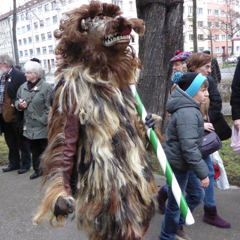 Vogel Gryff 2016. Foto 11 von Daniel Aeschbach.. Vergrösserte Ansicht
